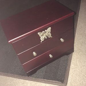 Butterfly wooden jewelry box